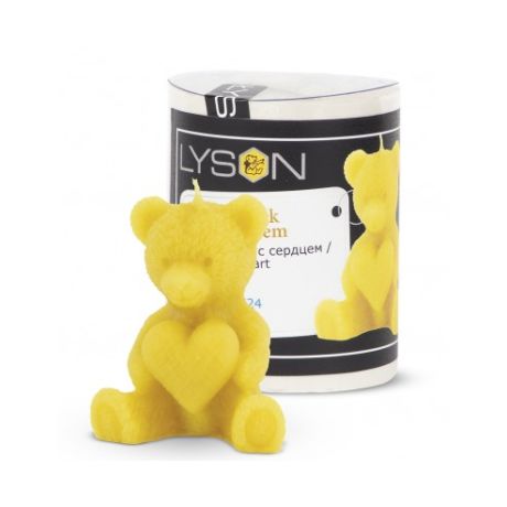 Moule silicone à bougie Ours avec coeur
