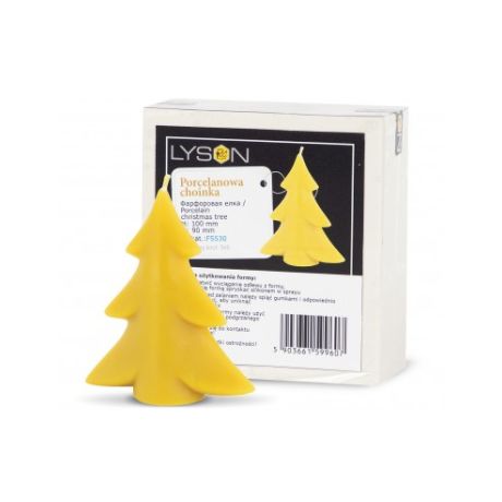Moule silicone à bougie Arbre de Noel porcelaine
