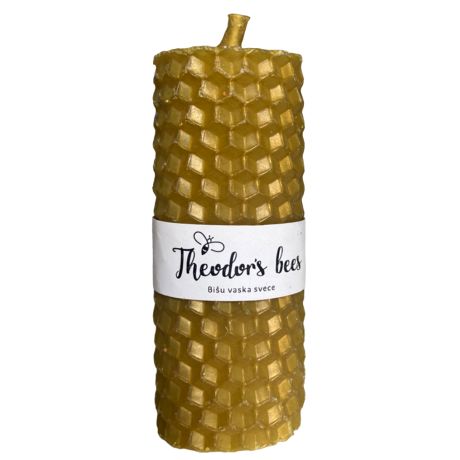 Bougie en cire d'abeille Or - MINI