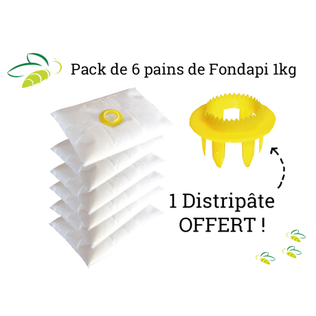 Lot de 6 pains de Fondapi 1kg + 1 Distripâte