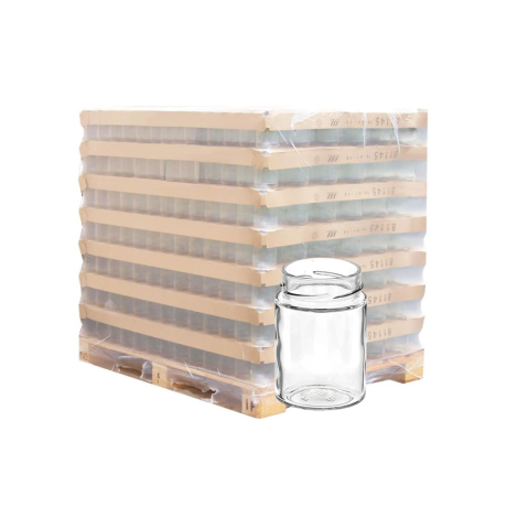 Palette de pot verre 125ml JUPE HAUTE/DEEP TO58, la palette de 4995 pots