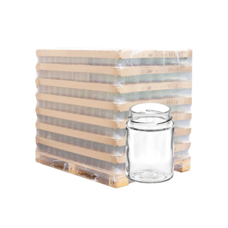 Palette de pot verre 125ml JUPE HAUTE/DEEP TO58, la palette de 4403 pots