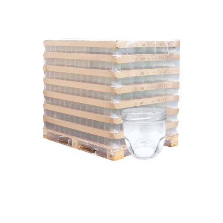 Palette de pot verre 375ml alvéole SAMAP TO89 (500g miel), la palette de 1738