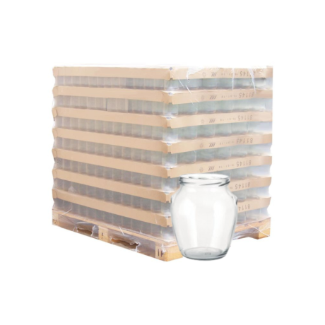 Palette de pot verre 370ml Orcio T063, la palette de 1690 pots
