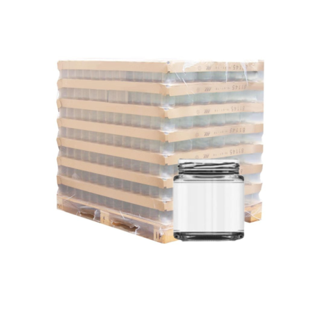 Palette de pot verre 314ml TO70 AMERICA, la palette de 2310 pots