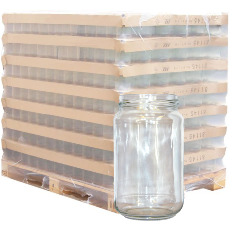 Pot en verre 378ml TO63 palette, LA PALETTE DE 2048 pots