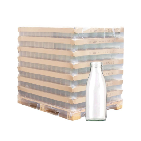 Palette de bouteille verre 75cl Fraicheur T048, la palette de 1624