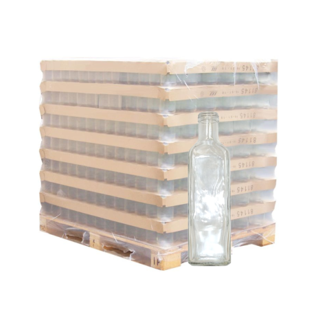 Palette de bouteille verre 500ml Marasca carrée BVP31,5, la palette de 1360