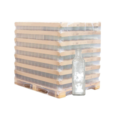 Palette de bouteille verre 250ml Marasca carrée BVP31,5, la palette de 2100