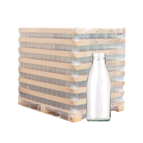 Palette de bouteille verre 100cl Fraicheur T048, la palette de 1352 bouteilles