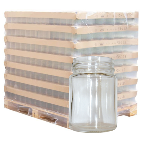 Palette de pot verre 106ml standard "ALTO"  TO48 "droit", la palette de 6435