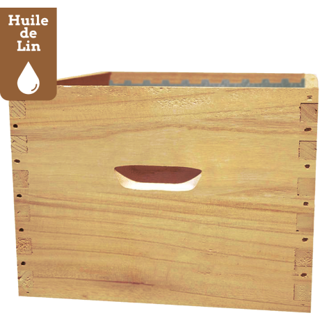 Corps Dadant 10 GREENBEE-LIN en Paulownia impérial extralight, pour 10 cadres droits