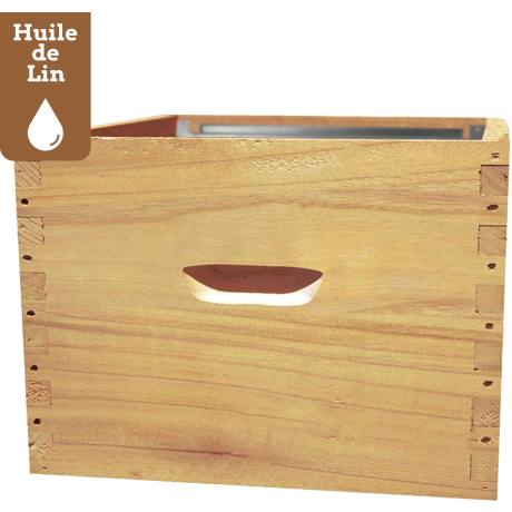 Corps Dadant 10 GREENBEE-LIN, en Paulownia impérial extralight, pour cadres Hoffmann