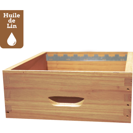 Hausse Dadant 10 GREENBEE-LIN en Paulownia impérial extralight, pour 8 cadres droits