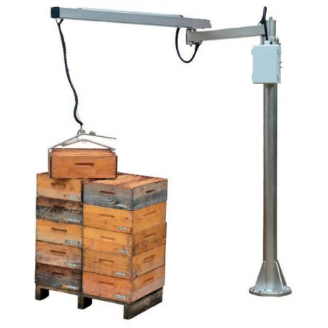 Potence pour le transfert des hausses en miellerie