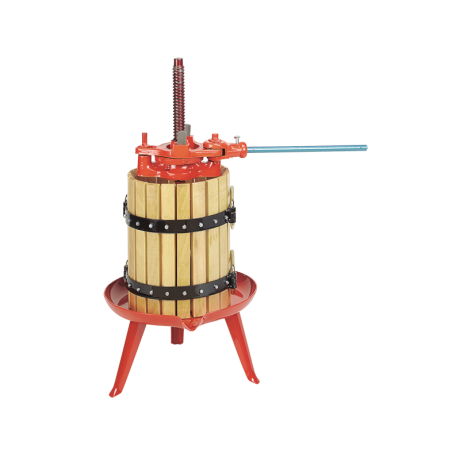 Pressoir à opercules en acier et bois 10L