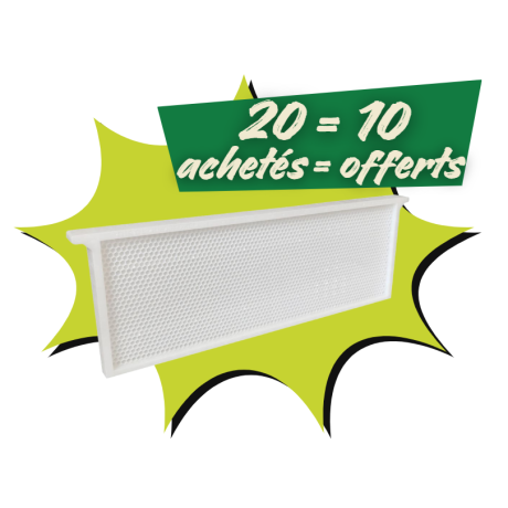 PROMO LOT 20 + 10 gratuits - Baticadre Dadant hausse NICOTPLAST PROMO LOT 20 + 10 gratuits - Baticadre Dadant hausse NICOTPLAST