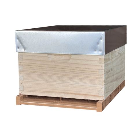 Ruche GREENBEE en paulownia Dadant 10,  extralight, avec plancher plastique
