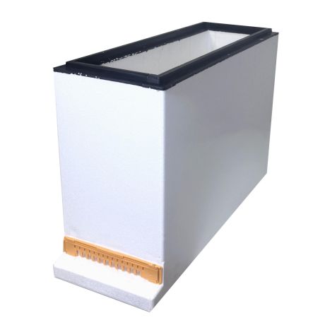 Ruchette polystyrène 3 cadres Dadant complète avec plancher aéré