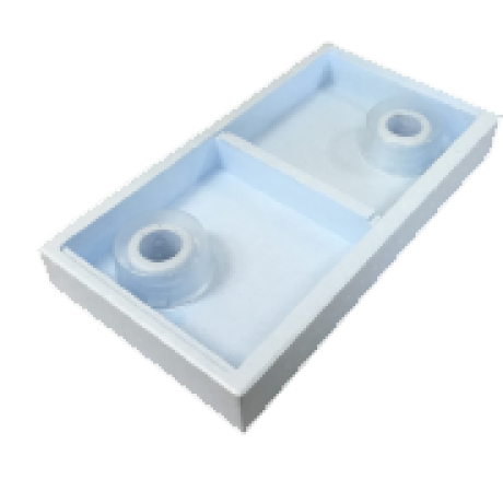 Nourrisseur Dadant 6 polystyrène Haute densité 2 compartiments Quarti