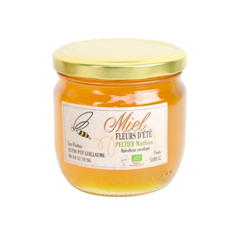 Miel de fleurs d'été de Mathieu PELTIER, le pot 500g