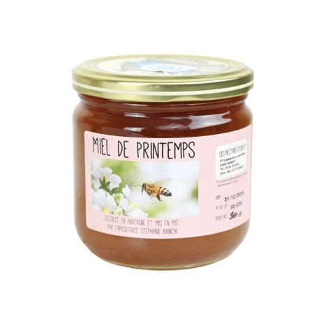 Miel de Printemps du Puy de Dôme, le pot de 500gr