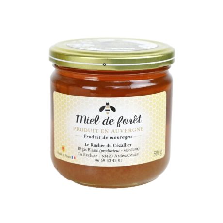 Miel de Forêt du Livradois, le pot de 500gr