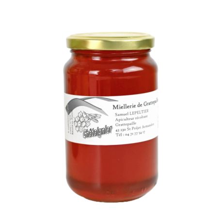 Miel de Châtaignier d'Isère, Haute Loire, le pot 500gr