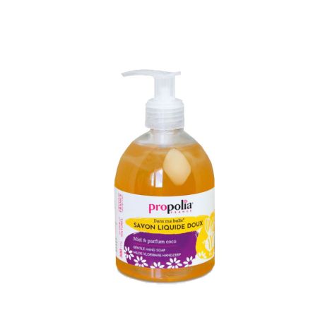 Savon liquide doux, miel, coco, Propolia, le flacon de 300ml