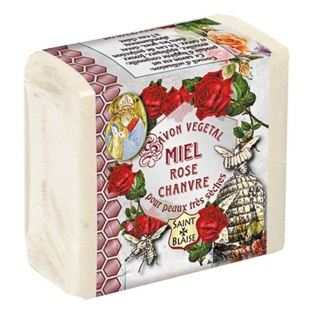 Savon au miel et rose 100g, Apiphyt, l'unité