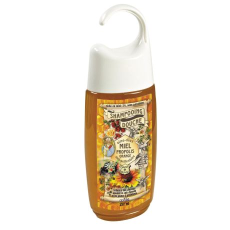 Shampoing/douche miel, propolis, orange, Apiphyt, le flacon de 250ml