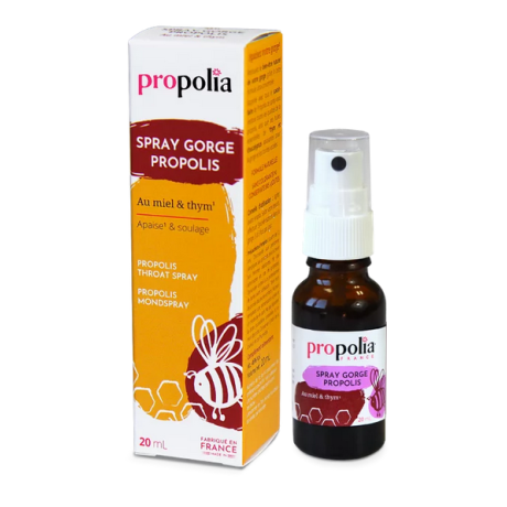 Spray gorge propolis miel et thym, LE FLACON DE 20ml