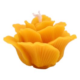Bougie "Rose de Noël" à la cire d'abeille