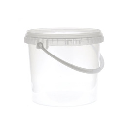 Seau cristal transparent plastique 5L
