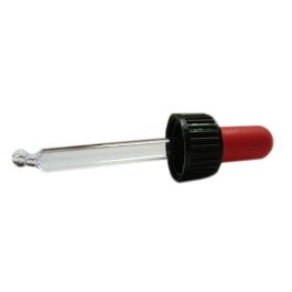 Bouchon pipette pour flacon ambré 30ml TO18mm, Le sac de 100