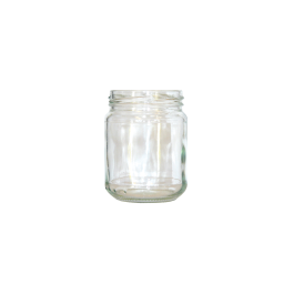 Pot verre 228ml TO63 (250g miel) avec bague protégée, le pack de 12
