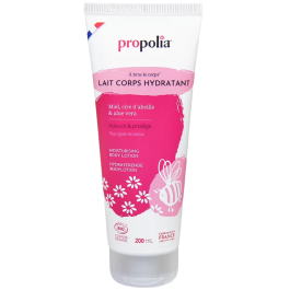 Lait hydratant pour le corps Miel, Cire & Aloe Vera, Propolia, le tube de 200ml