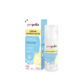 Crème visage hydratante peaux normales ou mixtes, Propolia, le flacon de 50ml