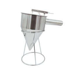 Entonnoir à piston en inox avec support