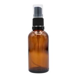 Flacon ambré 50ml avec bouchon spray, l'unité