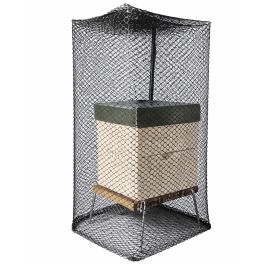 Cage grillagée anti-frelon pour protection de ruche
