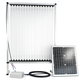 Harpe à frelons BEEPROTECT en alu + KIT panneau solaire 20W