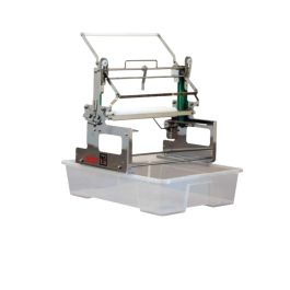 Machine à désoperculer LEGA ROLL manuelle Dadant, avec bac plastique de récupération