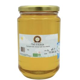 Miel d'Acacia bio d'Auvergne de Souvenirs de nos Abeilles, le pot de 1kg