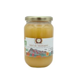 Miel de montagne bio d'Auvergne de Souvenirs de nos Abeilles, le pot de 500g