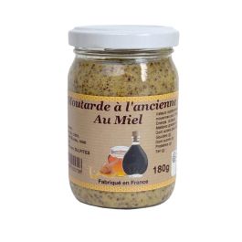 Moutarde au miel à l'ancienne, le pot de 180g
