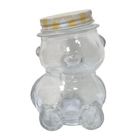 Pot en verre 300ml Ourson avec capsule "vichy", l'unité
