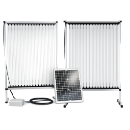 KIT 2 Harpes à frelons BEEPROTECT en alu + 1 KIT panneau solaire 20W