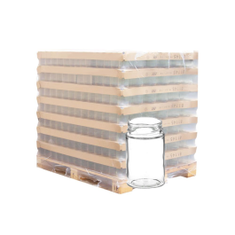 Palette de pot verre 125ml JUPE HAUTE/DEEP TO58, la palette de 4403 pots
