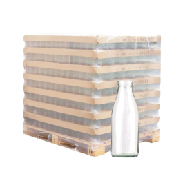 Palette de bouteille verre 75cl Fraicheur T048, la palette de 1624